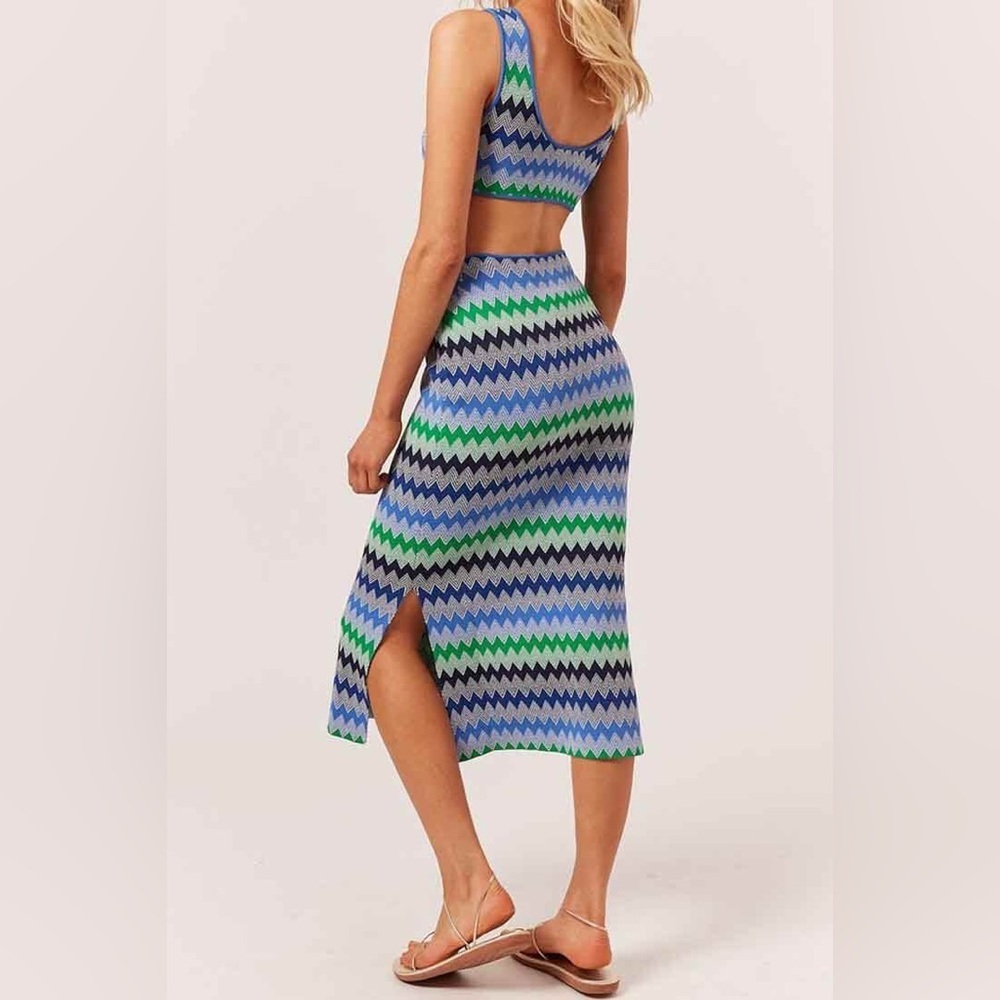 Nwt SOLID & STRIPED BAILEY DRESS IN‎ OMBRE ZIG ZAG